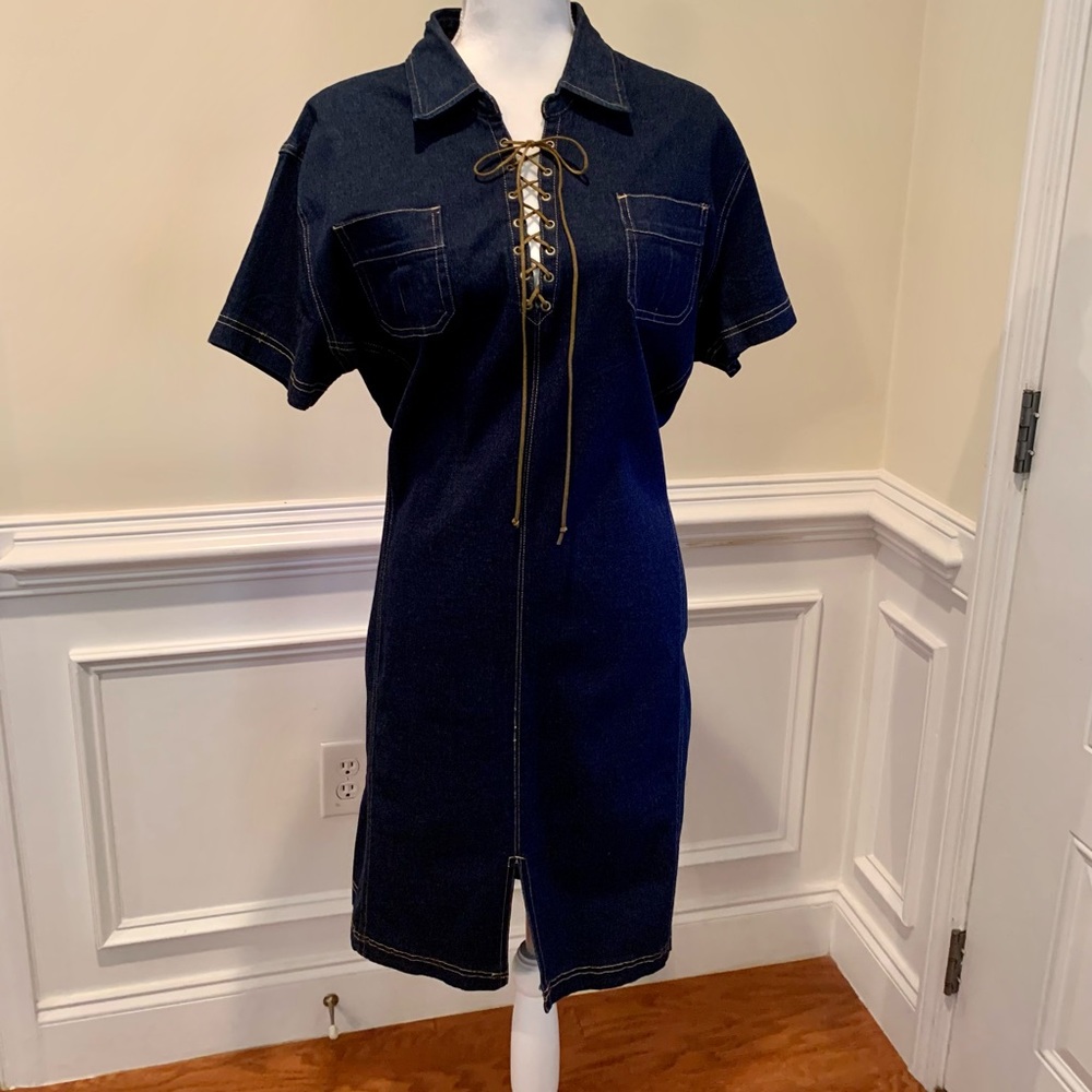Dark Wash Denim Dress